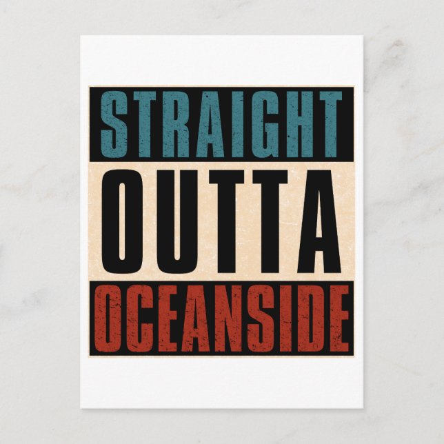 Cartão Postal Hetero fora de Oceanside California CA (Frente)