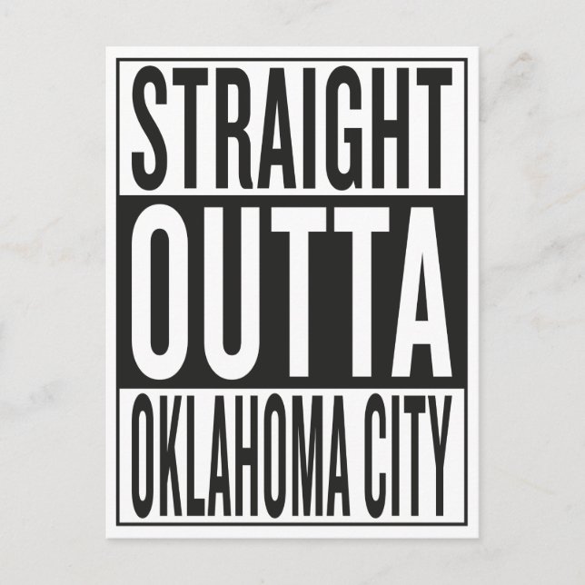 Cartão Postal hetero fora de Oklahoma City (Frente)