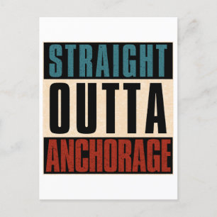 Cartão Postal Hetero Outta Anchorage Alaska AK
