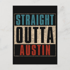 Cartão Postal Hetero Outta Austin Texas TX EUA