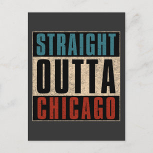 Cartão Postal Hetero Outta Chicago Illinois IL EUA