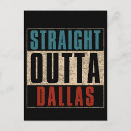 Cartão Postal Hetero Outta Dallas Texas TX EUA
