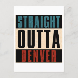 Cartão Postal Hetero Outta Denver Colorado CO EUA