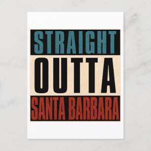 Cartão Postal Hetero Outta Papais noeis Barbara California CA