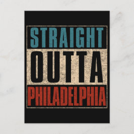 Cartão Postal Hetero Outta Philadelphia Pennsylvania PA EUA