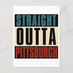 Cartão Postal Hetero Outta Pittsburgh Pensilvânia PA