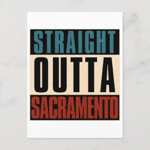 Cartão Postal Hetero Outta Sacramento California CA