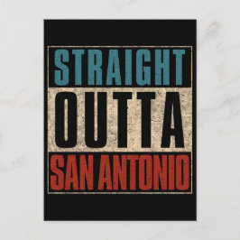 Cartão Postal Hetero Outta San Antonio Texas TX EUA