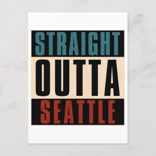Cartão Postal Hetero Outta Seattle Washington EUA