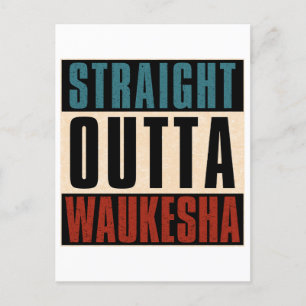 Cartão Postal Hetero Outta Waukesha Wisconsin WI