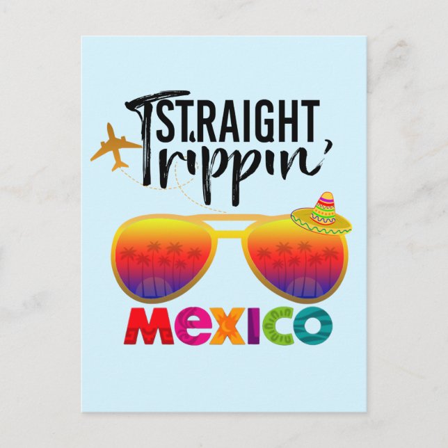 Cartão Postal Hetero Trippin Mexico Viagem Trip Vacage Group (Frente)