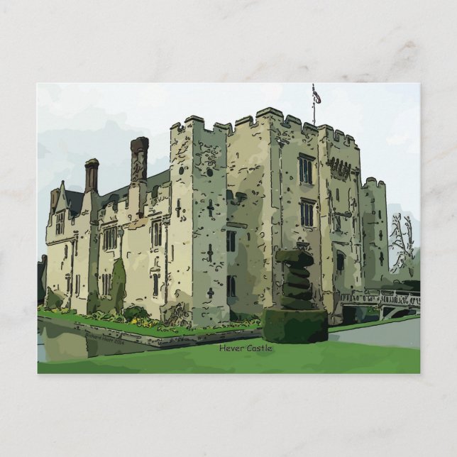 Cartão Postal Hever Castle Design 2 (Frente)