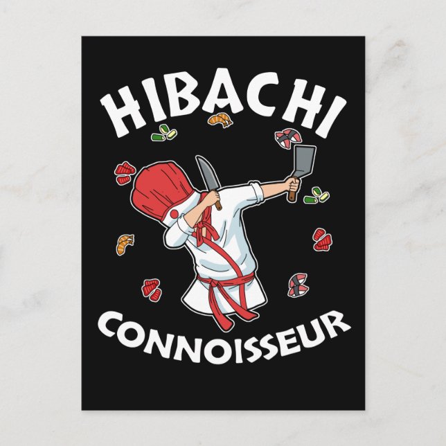 Cartão Postal Hibachi Connoisseur Hibachi Grill Gift Hibachi (Frente)