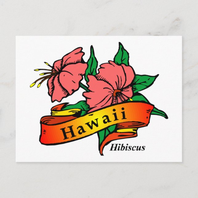 Cartão Postal Hibiscus (Frente)