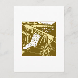 Cartão Postal Hidrelétrica Hidroelétrica - Barragem de Madeira