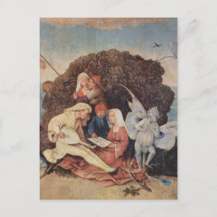 Cartão Postal Hieronymus Bosch- Haywain (detalhes)