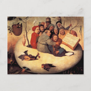 Cartão Postal Hieronymus Bosch - O concerto no Ovo