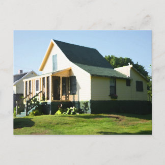 Cartão Postal Higgins Beach Vintage Cottage Postcard Morning Rua