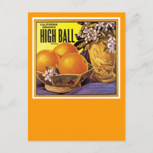 Cartão Postal High Ball California Oranges