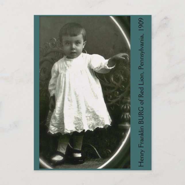 Cartão Postal High Fashion Toddler de 1909 (Frente)