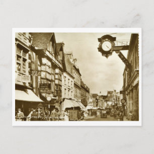 Cartão Postal High Rua, Winchester, England Vintage.
