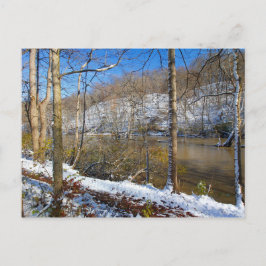 Cartão Postal Highbanks Metro park, High Bluffs, em Winter, Ohio