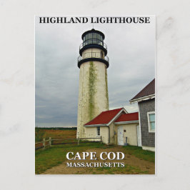 Cartão Postal Highland Lighthouse, Massachusetts Postcard