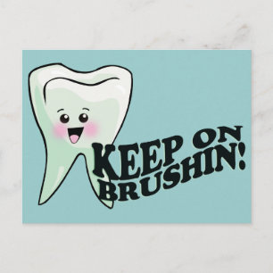 Cartão Postal Higienista Dental Engraçado