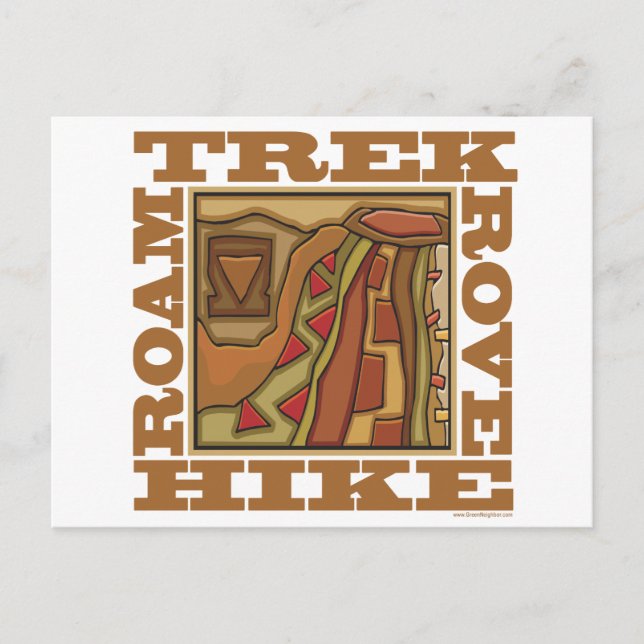 Cartão Postal Hike, Trek (Frente)