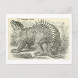 Cartão Postal Hileosaurus  Dinossauros  Ilustração