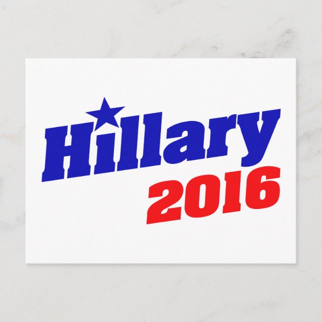Cartão Postal Hillary 2016 (Frente)