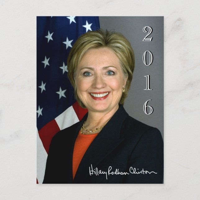 Cartão Postal Hillary 2016 (Frente)