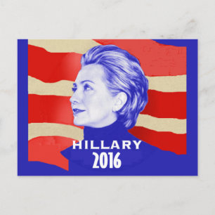 Cartão Postal Hillary 2016