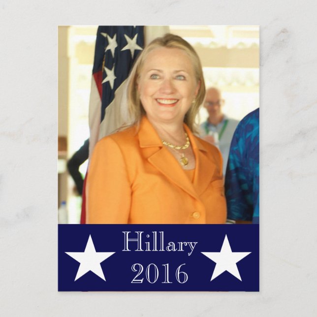 Cartão Postal Hillary 2016 (Frente)
