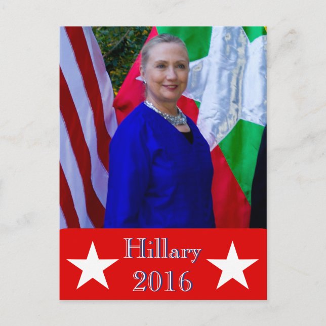 Cartão Postal Hillary 2016 (Frente)