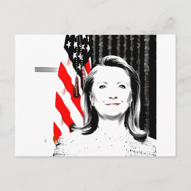 Cartão Postal Hillary Clinton 2016 (Frente)