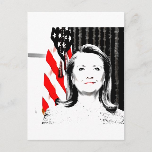 Cartão Postal Hillary Clinton 2016 (Frente)