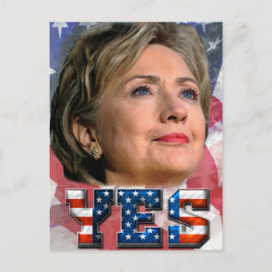 Cartão Postal Hillary Clinton 2016