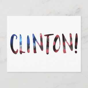 Cartão Postal Hillary Clinton bokeh