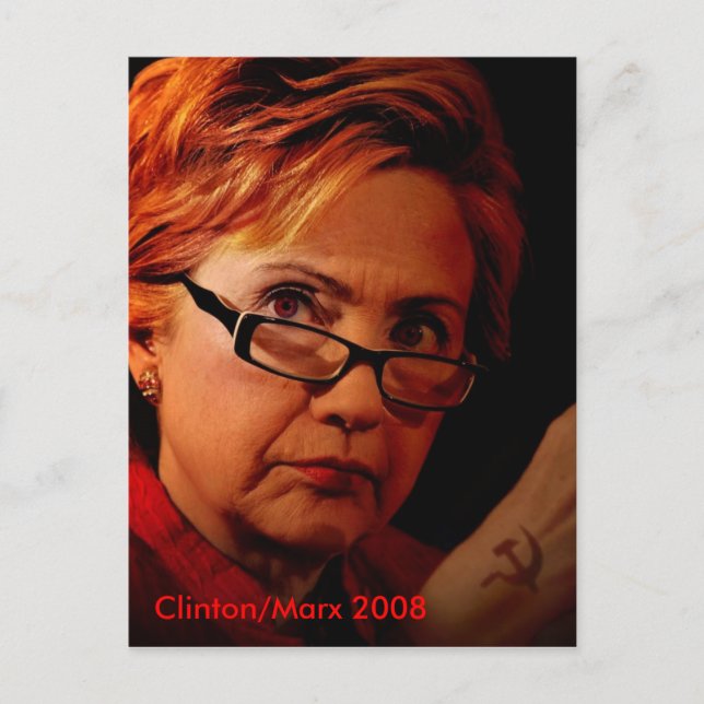 Cartão Postal Hillary Marx Clinton (Frente)