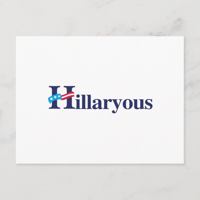 Cartão Postal Hillaryous Hillary (Frente)