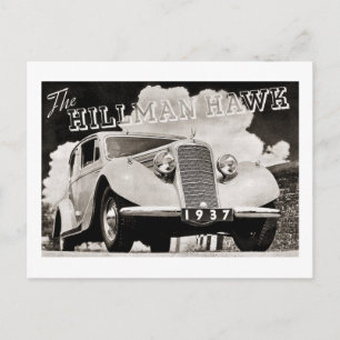 Cartão Postal Hillman Hawk 1937