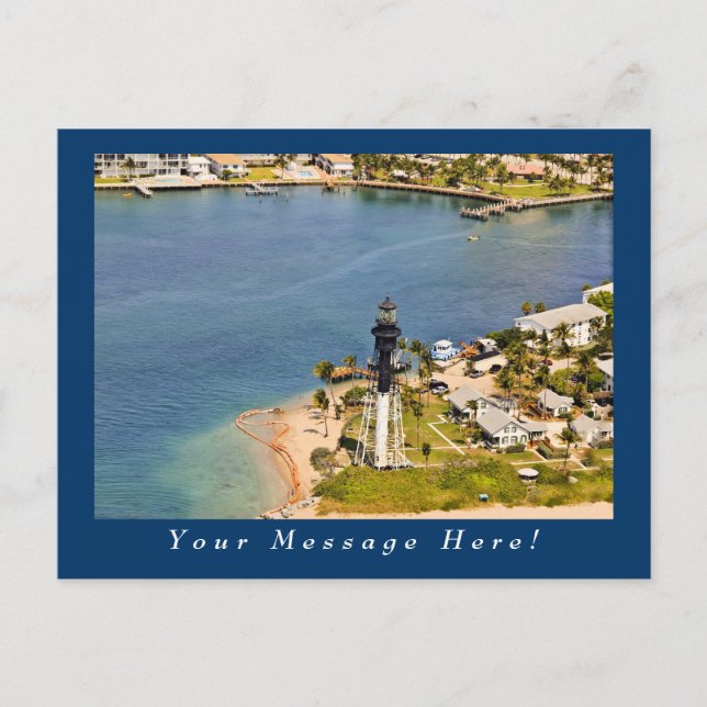 Cartão Postal Hillsboro Lighthouse Aerial (Frente)