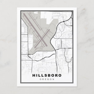 Cartão Postal Hillsboro Map