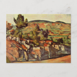 Cartão Postal Hillside em Provença por Paul Cezanne Postcard