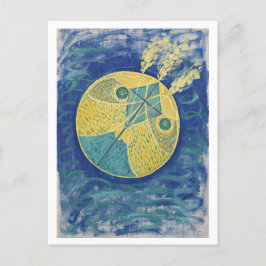 Cartão Postal Hilma af Klint abstrato art