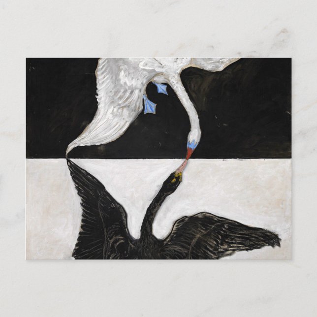 Cartão Postal Hilma Af Klint Cisne Nº 1 (Frente)