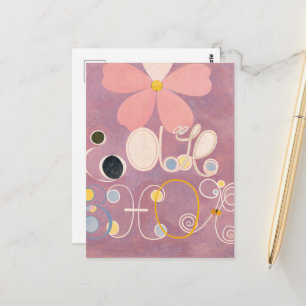 Cartão Postal Hilma Af Klint, Os Dez Maiores Nº5, Arte Abstrata
