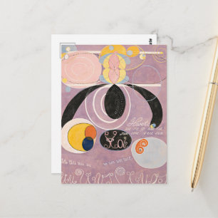 Cartão Postal Hilma Af Klint, Os Dez Maiores No6, Abstrato Art