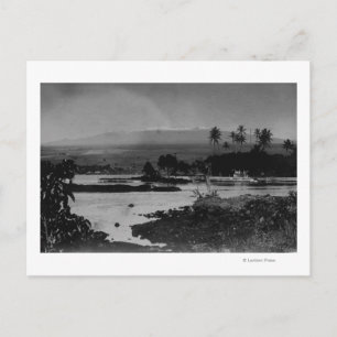 Cartão Postal Hilo, Havaí - vista da fotografia da cidade